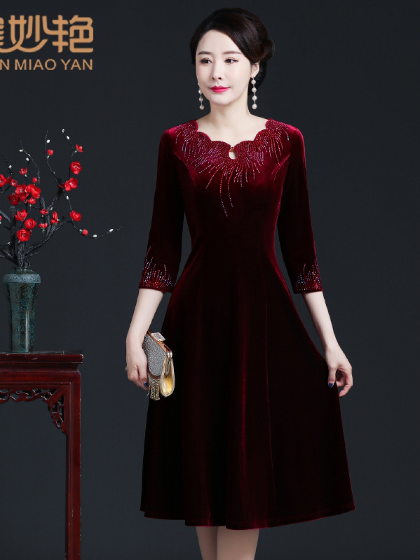 69262宴會(huì)婚禮連衣裙